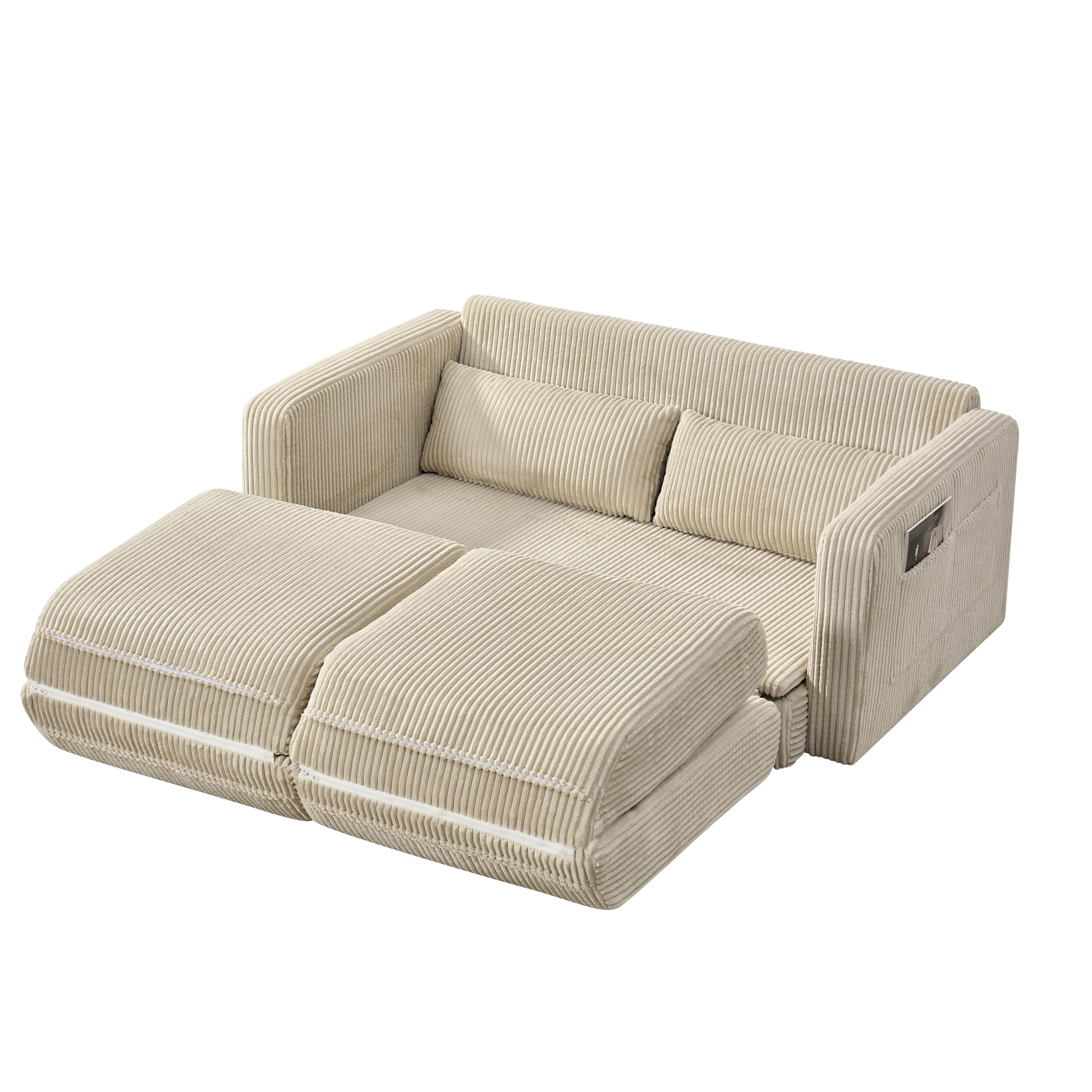 Amazon｜多機能ソファーベッド 幅117cm 収納付き 2人掛け 省スペース